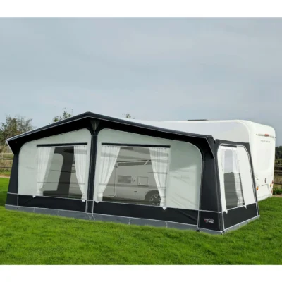 Premium quality caravan awning from Camptech Cayman DL Awning for family camping