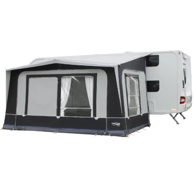 The Count DL Porch Awning is a powerhouse in the seasonal porch category, offering a massive 400cm width that rivals many full-sized awnings while maintaining the ease of a porch setup.