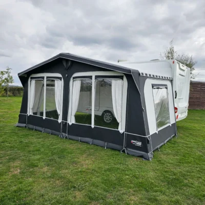 Camptech Hampton DL Caravan Awning is perfect for camping with your caravan everyday and season