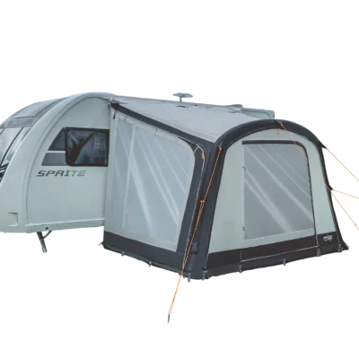 The Ivy Air Roll Air Awning is a brilliant solution for caravanners who value transit convenience without sacrificing the luxury of a full living area.