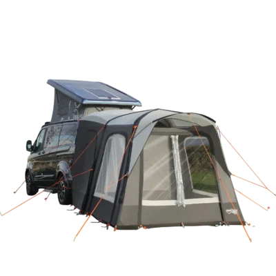 The Moto Tudor is a masterclass in versatile design, solving a common headache for van owners by being fully compatible with both barndoor and tailgate configurations.