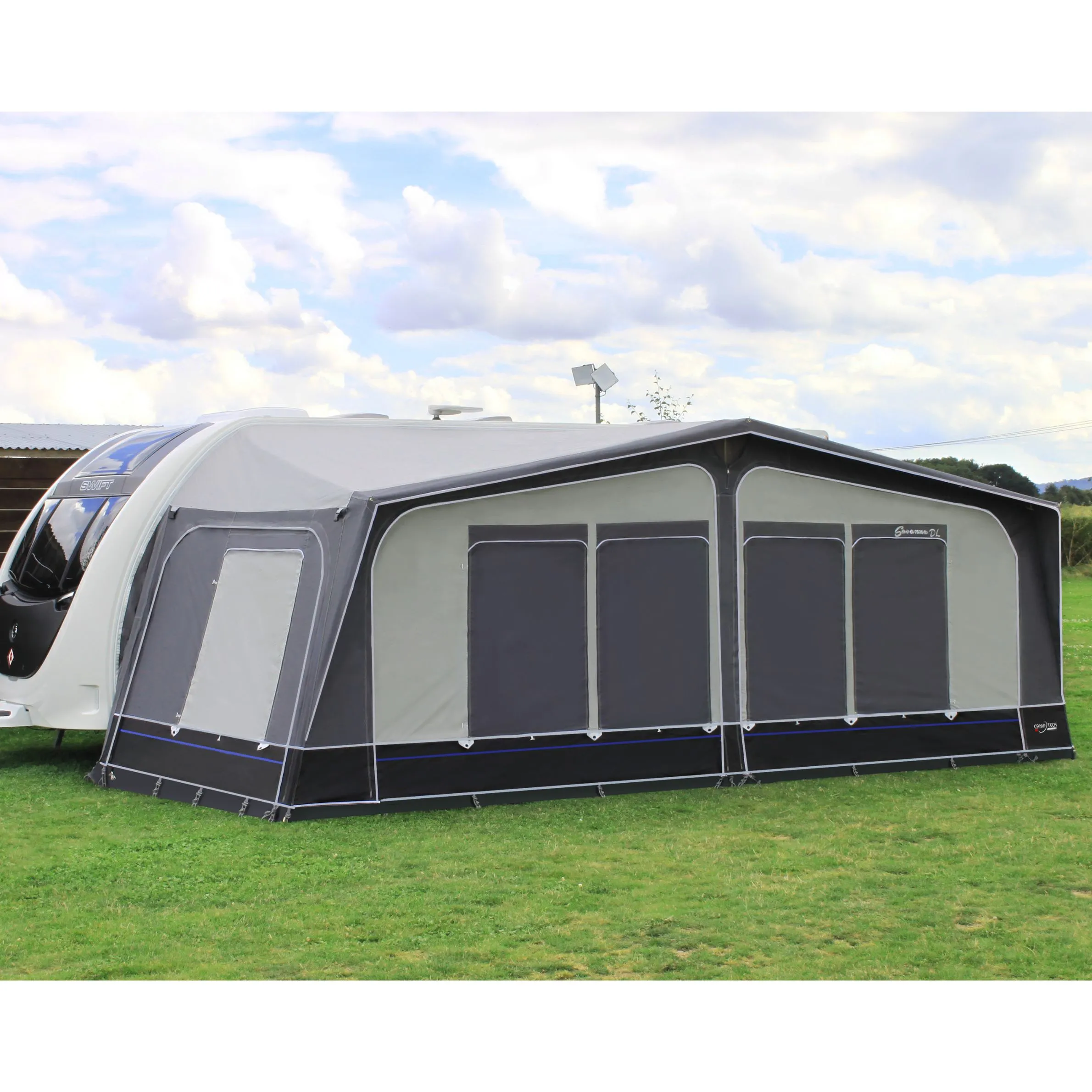 The Savanna DL is a true workhorse in the world of seasonal pitch awnings.