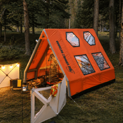 The Air Bungalow Inflatable Tent offers an exceptionally spacious, resort-style basecamp engineered specifically for large groups and families of 8 to 10 people.
