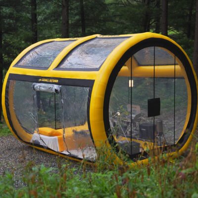 The Air Zeon Inflatable Tent redefines modern glamping architecture, seamlessly blending avant-garde design with high-performance four-season functionality.
