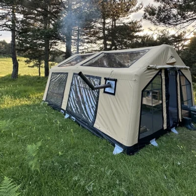 The LONDON MAXIA 480 Inflatable Tent sets a new benchmark for large-scale outdoor luxury, offering an expansive interior layout that comfortably accommodates up to 12 campers.